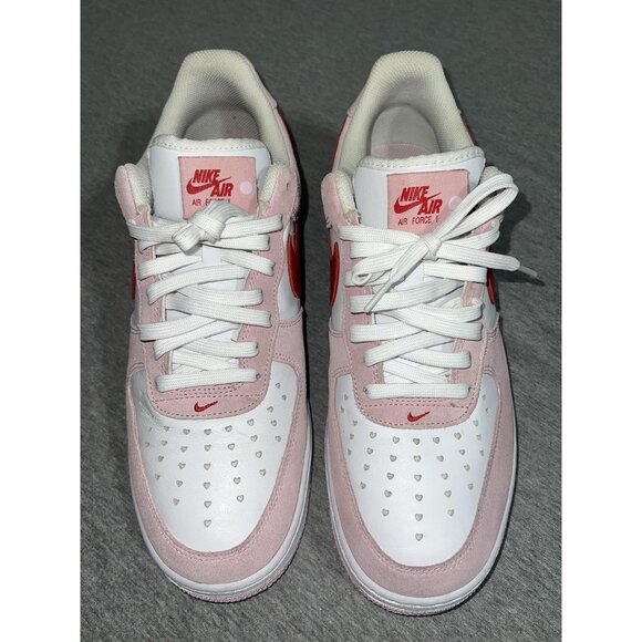 Nike Air Force 1 Low Shoes Mens Size 12.5 Valentines Day Heart DD3384-600 RPB - Picture 4 of 16